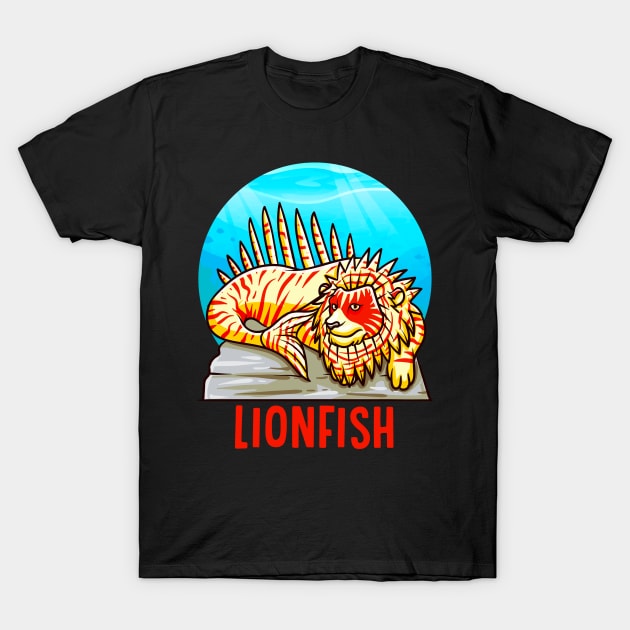 Funny Rare Animals | Exotic Aquarium Fish Gifts | Lionfish T-Shirt by Proficient Tees